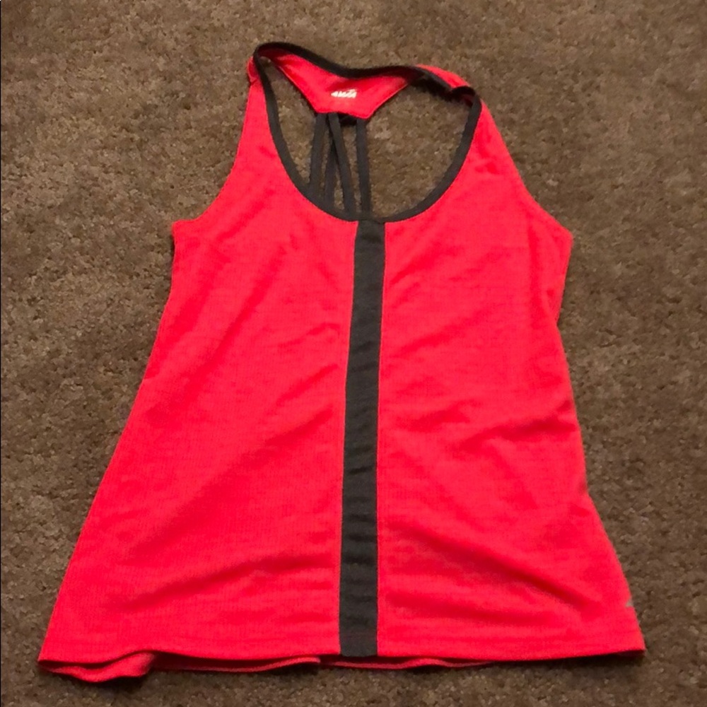 Bright pink workout tank